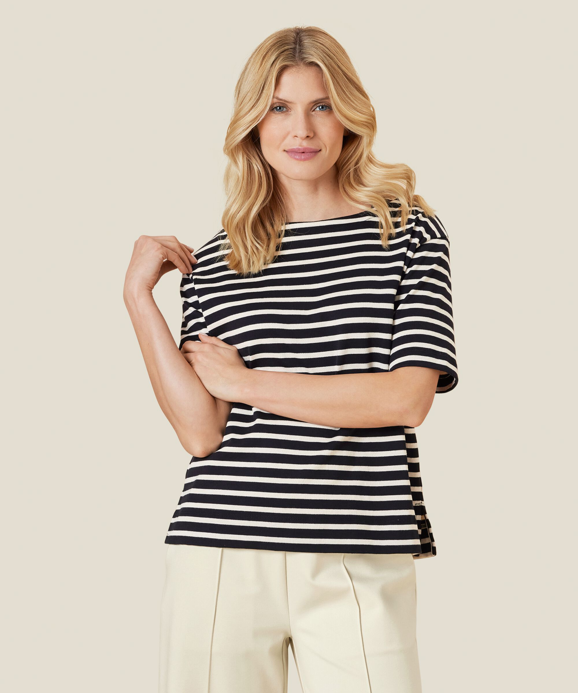 DACEYA JERSEY T-SHIRT, Black