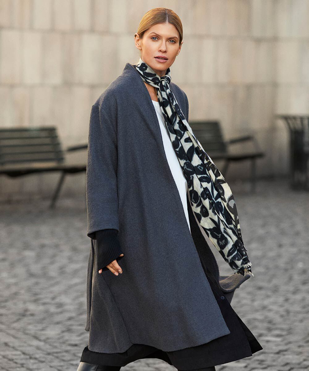 TERRA MANTEL, D. Grey mel.