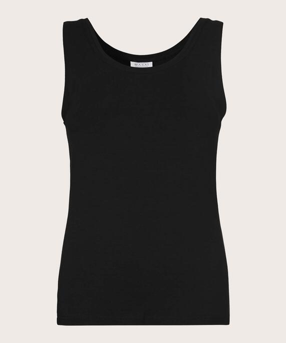 weiches Jersey-Tanktop, Black