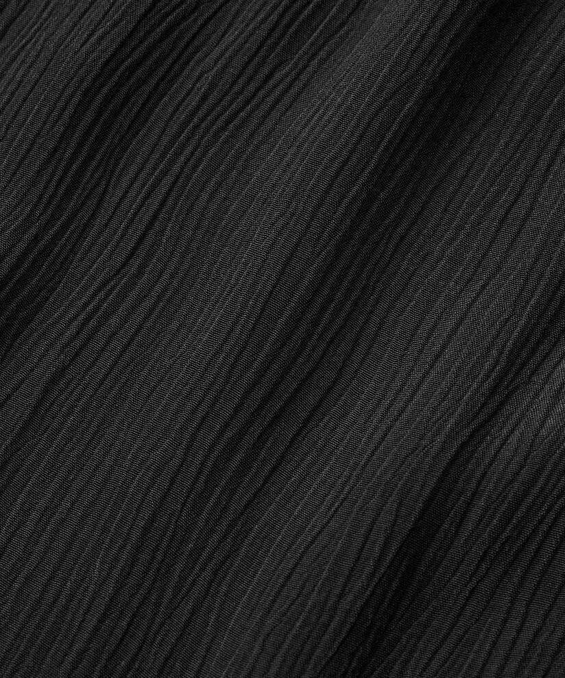 Viskoserock mit elastischem Bund, Black