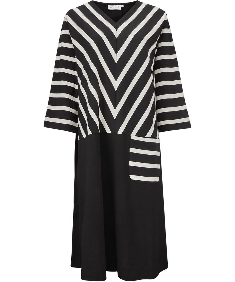 NELENA JERSEY KLEID, Black