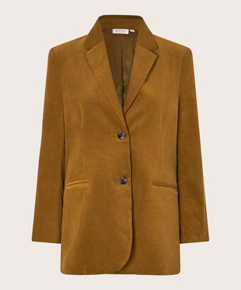 klassischer Blazer aus Babycord, Breen