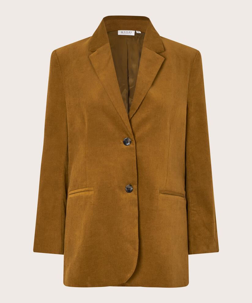 klassischer Blazer aus Babycord, Breen