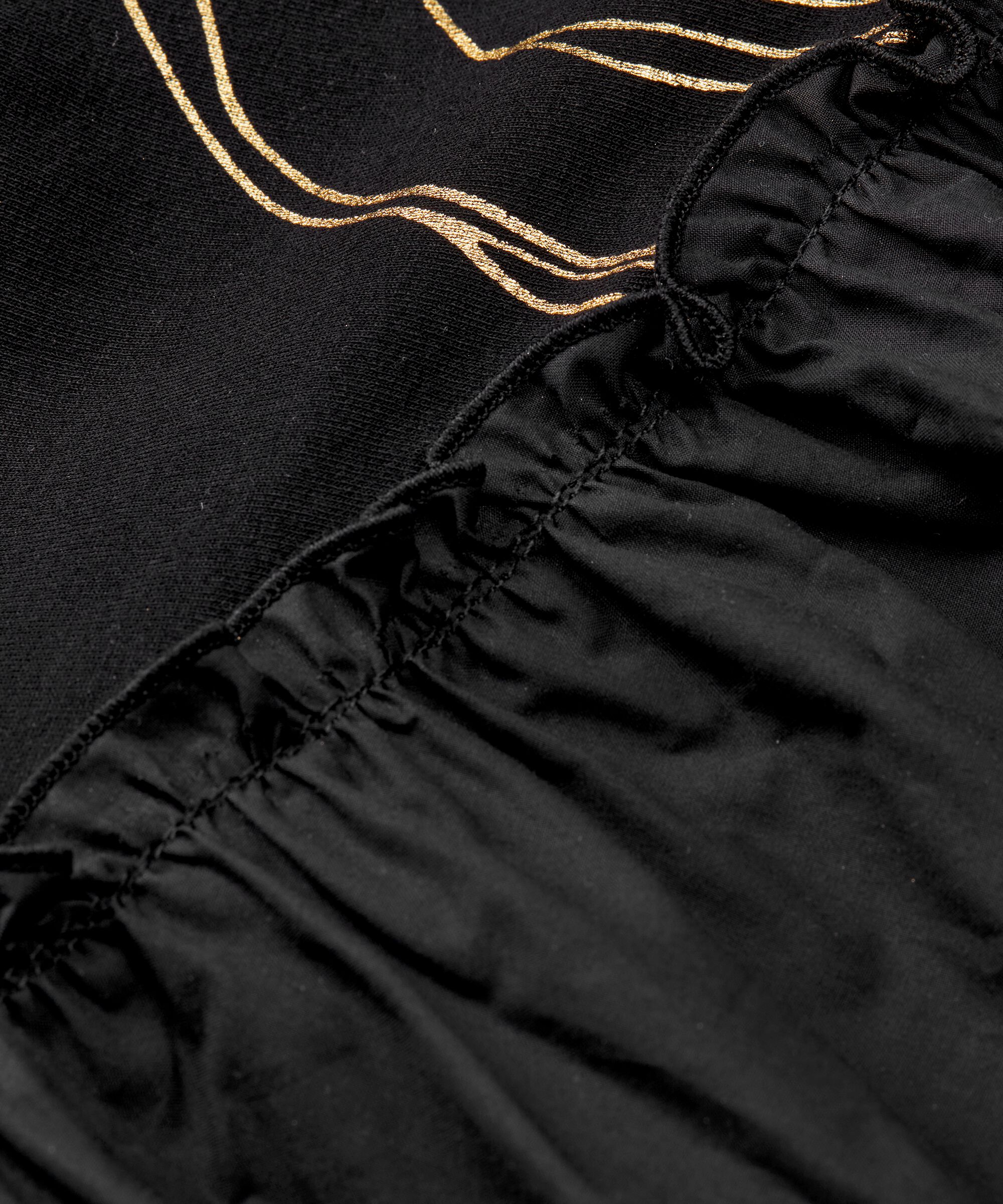 Kleid aus schwerem Jersey mit Golddruck, Gold