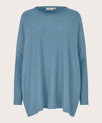 Oversize-pullover Mit Schmalen Ärmeln, Proven Blue