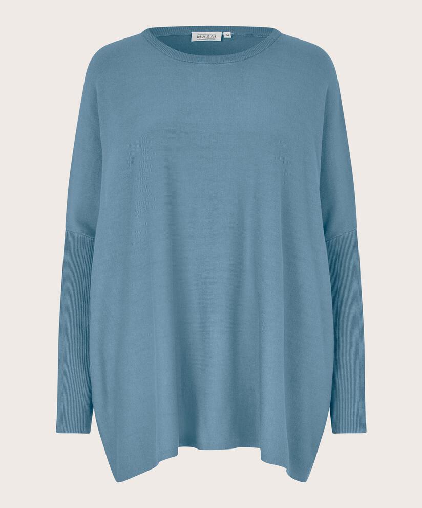 Oversize-pullover Mit Schmalen Ärmeln, Proven Blue