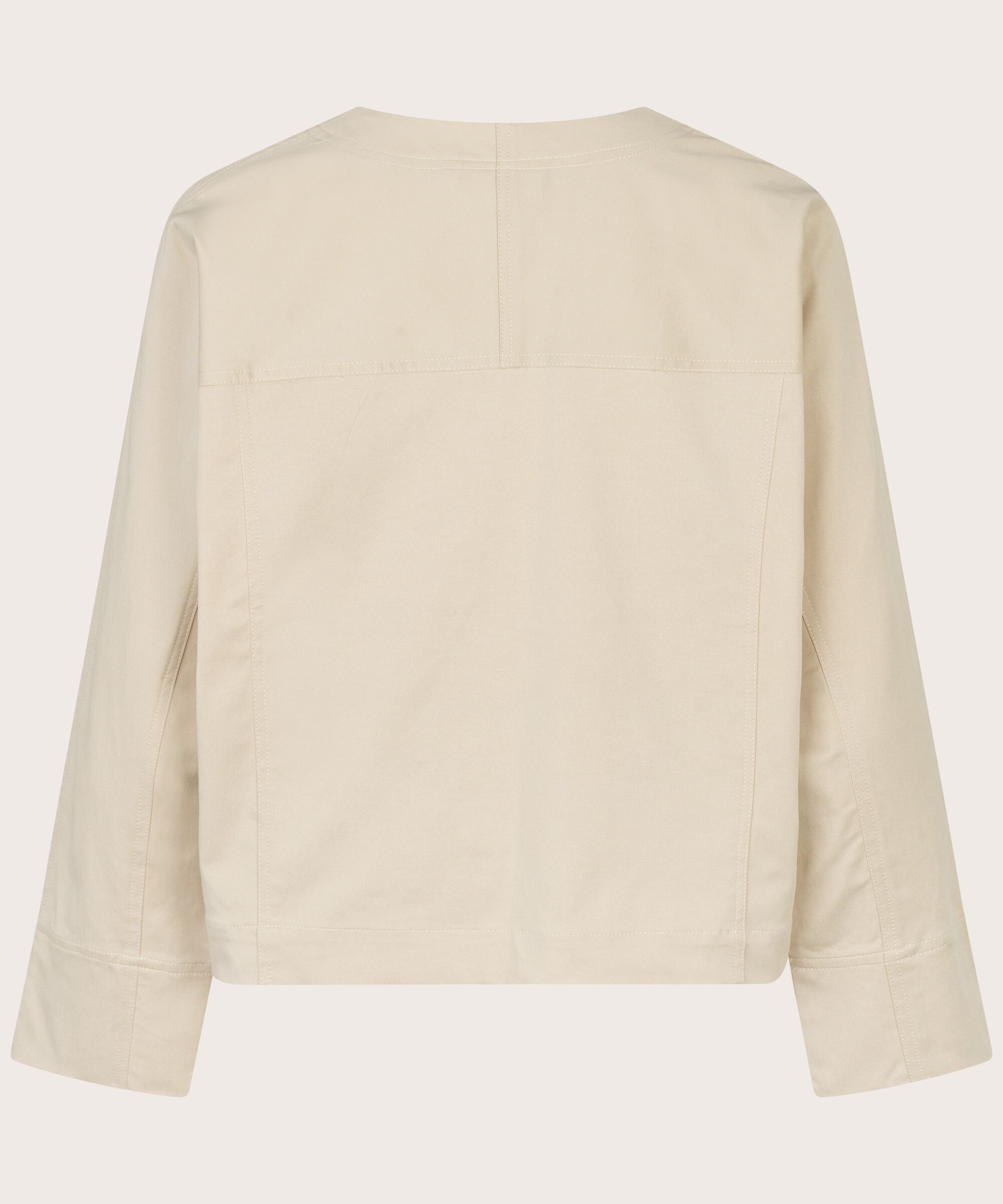 Jacke mit verstecktem Knopfverschluss, Fog