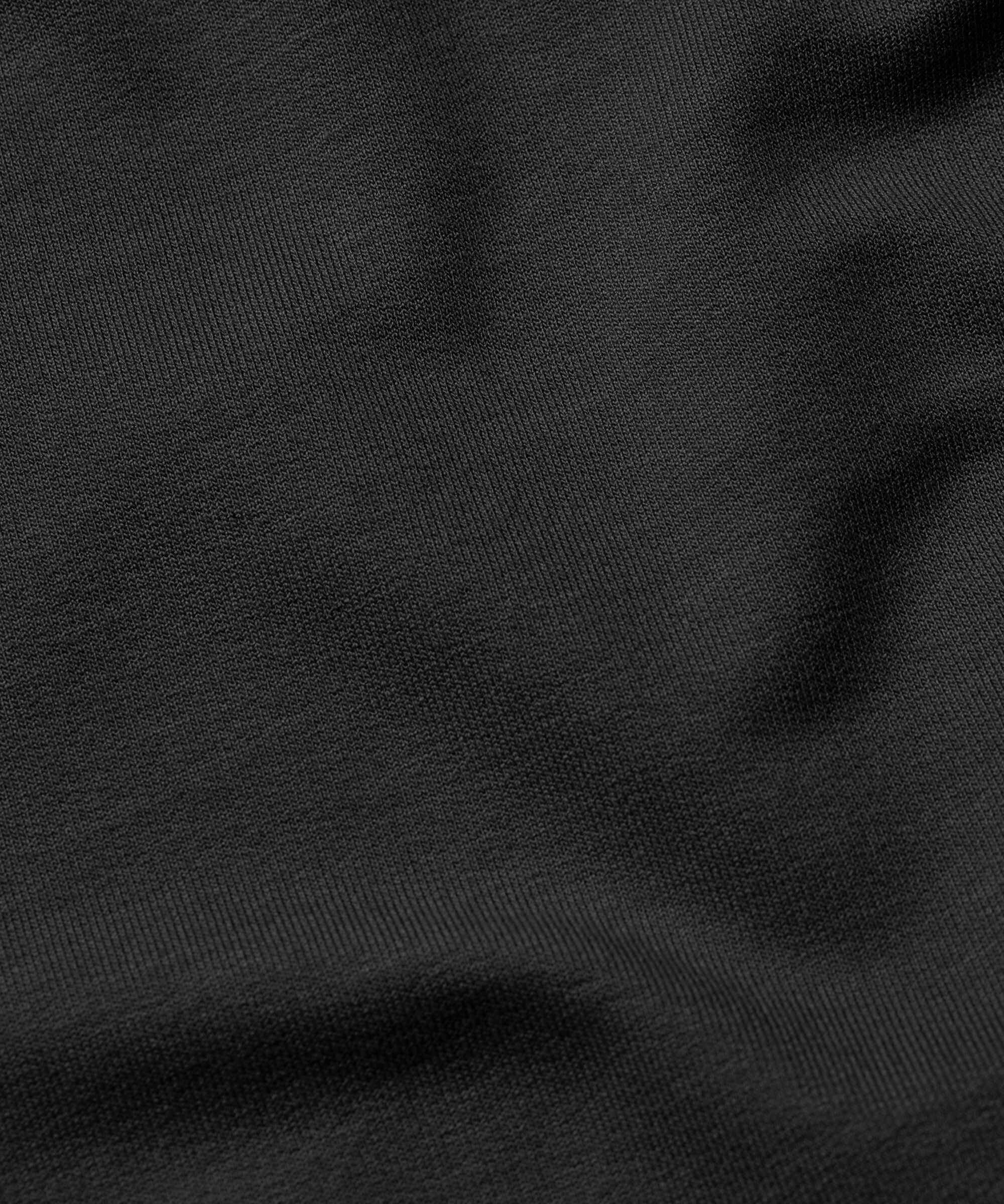 Jersey-Top mit Falten auf der Rückseite, Black