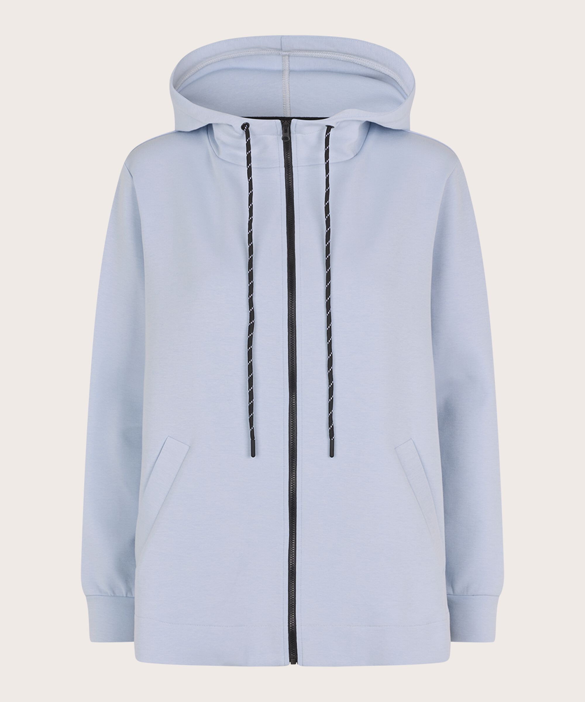 Kapuzenpullover mit Reißverschluss und Taschen, Heather