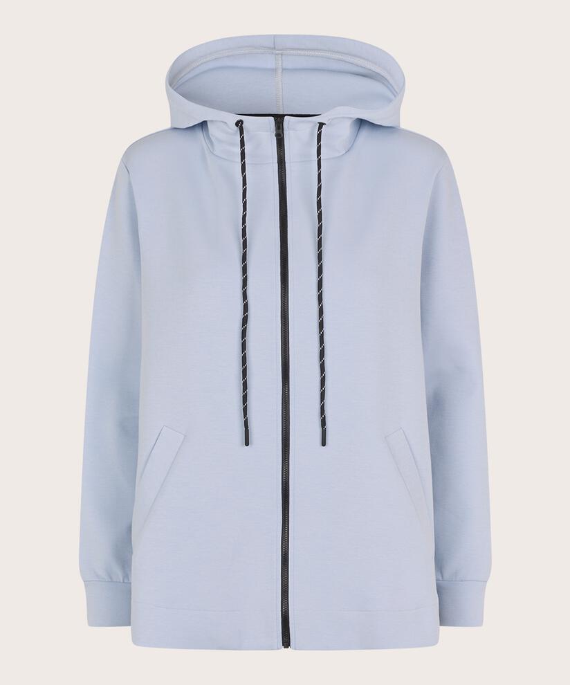 Kapuzenpullover mit Reißverschluss und Taschen, Heather