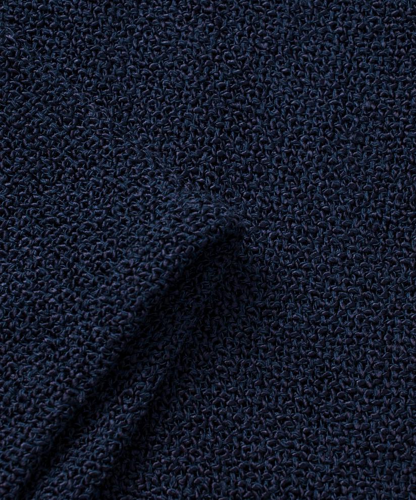 Kurze Jacke Aus Bouclé, Navy