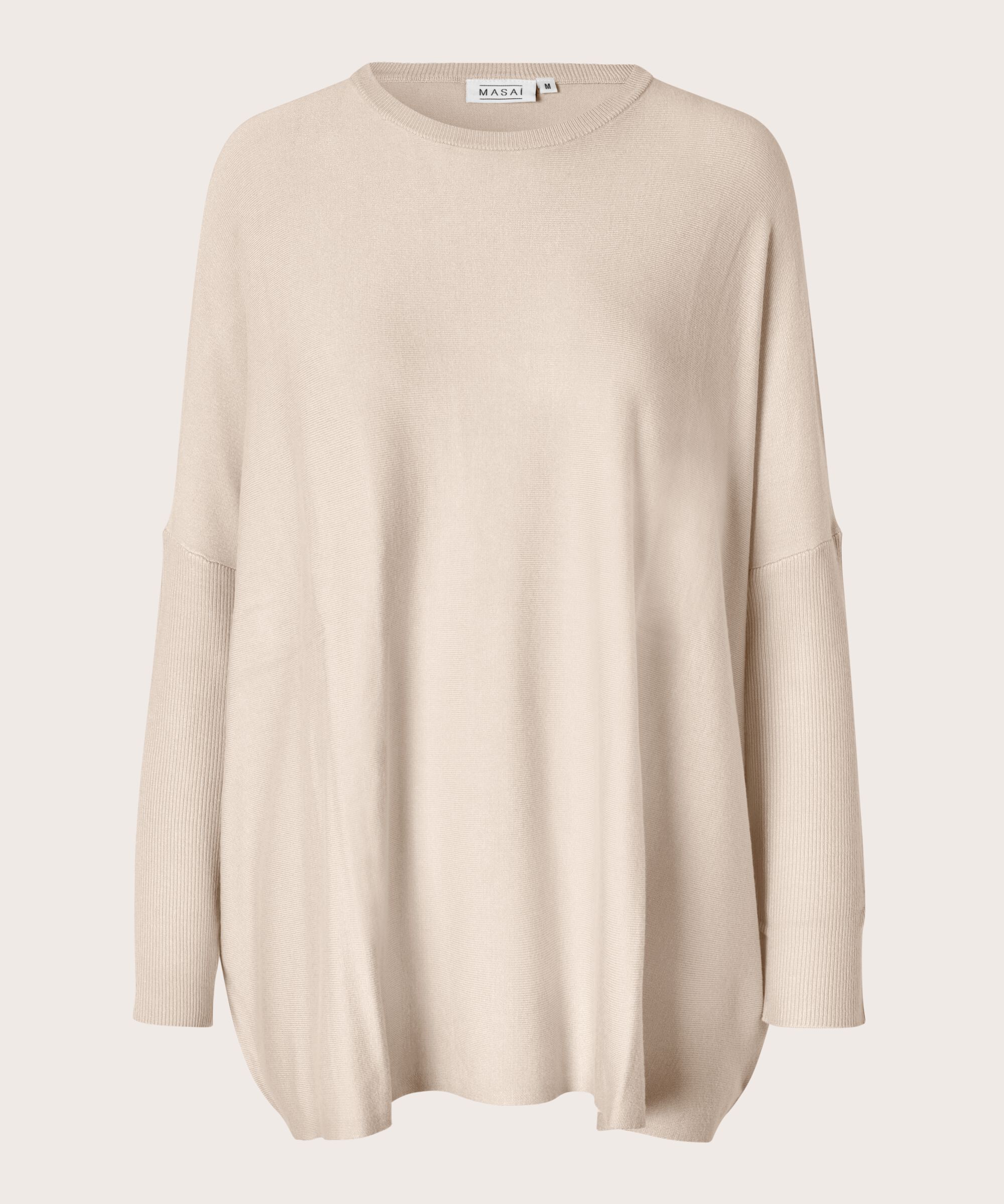 Oversize-pullover Mit Schmalen Ärmeln, L beige mel