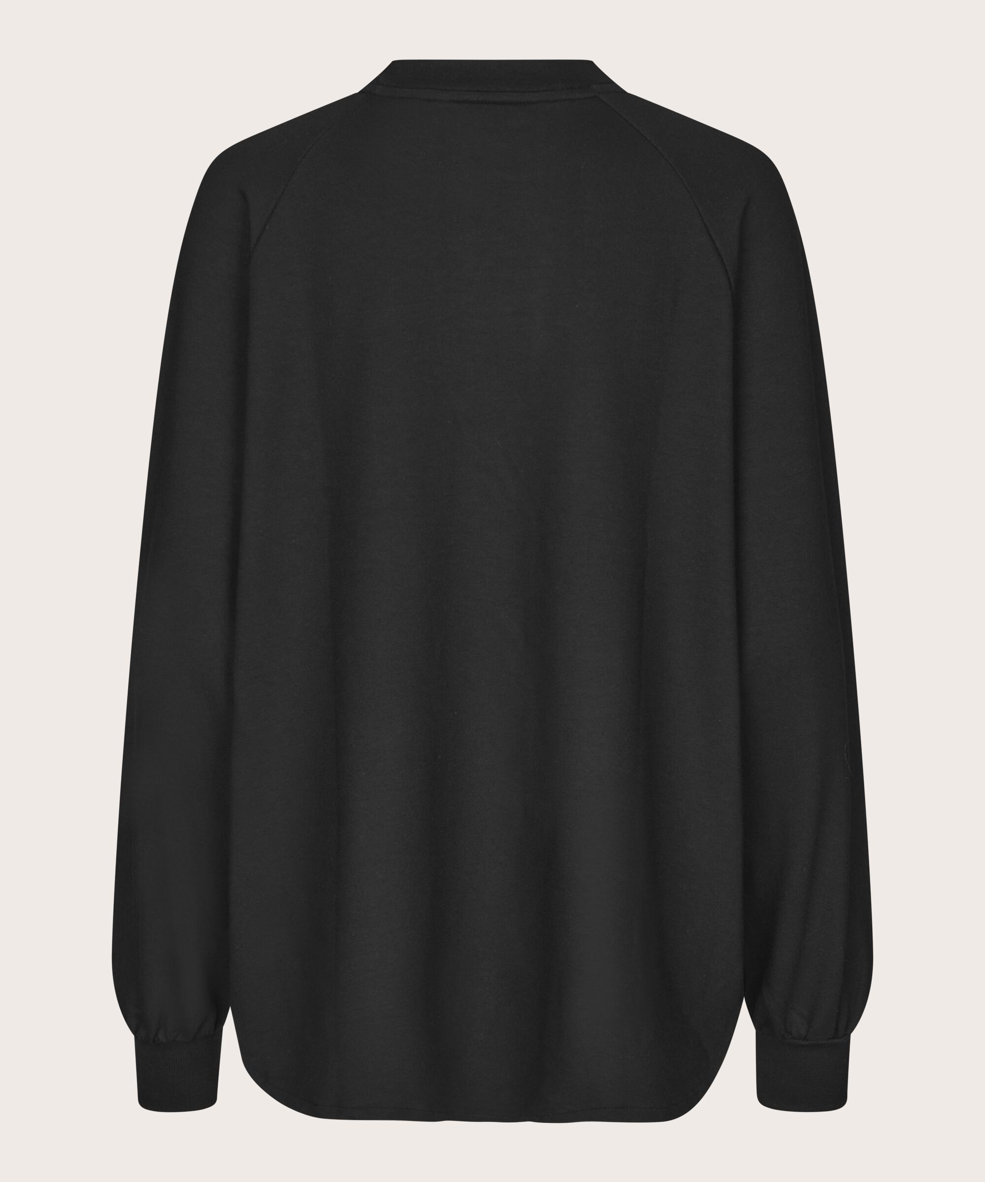 Langarmshirt aus Baumwollmix, Black
