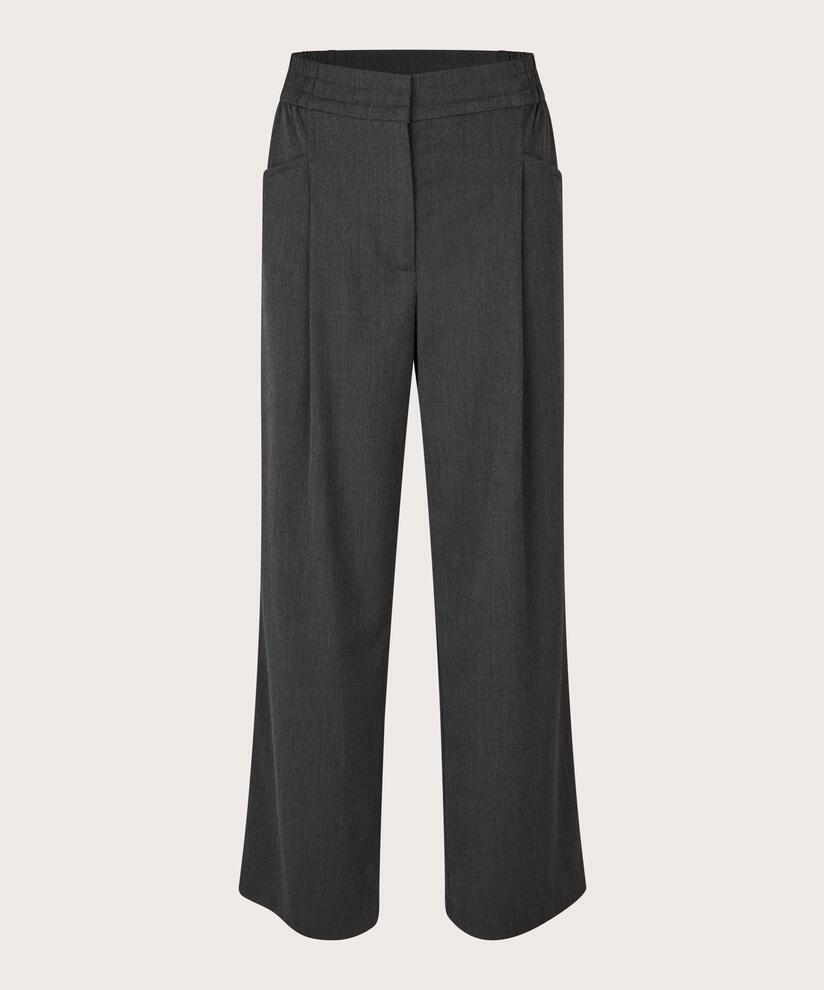 Hose mit elastischem Bund und Leistentaschen, D. Grey mel.