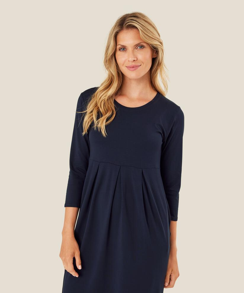Tulpenkleid aus Jersey, Navy