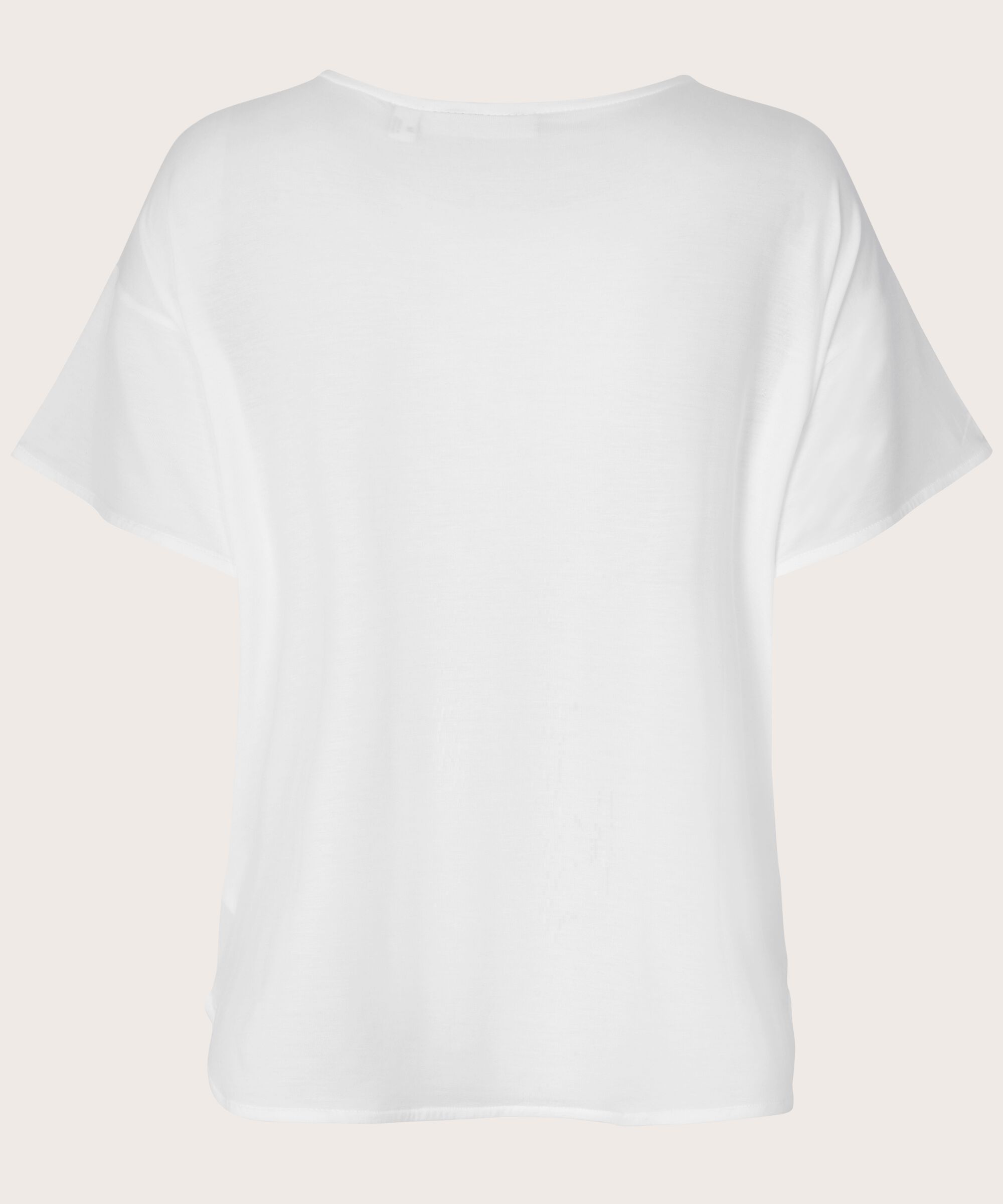 Dünnes T-Shirt aus Lyocell, White