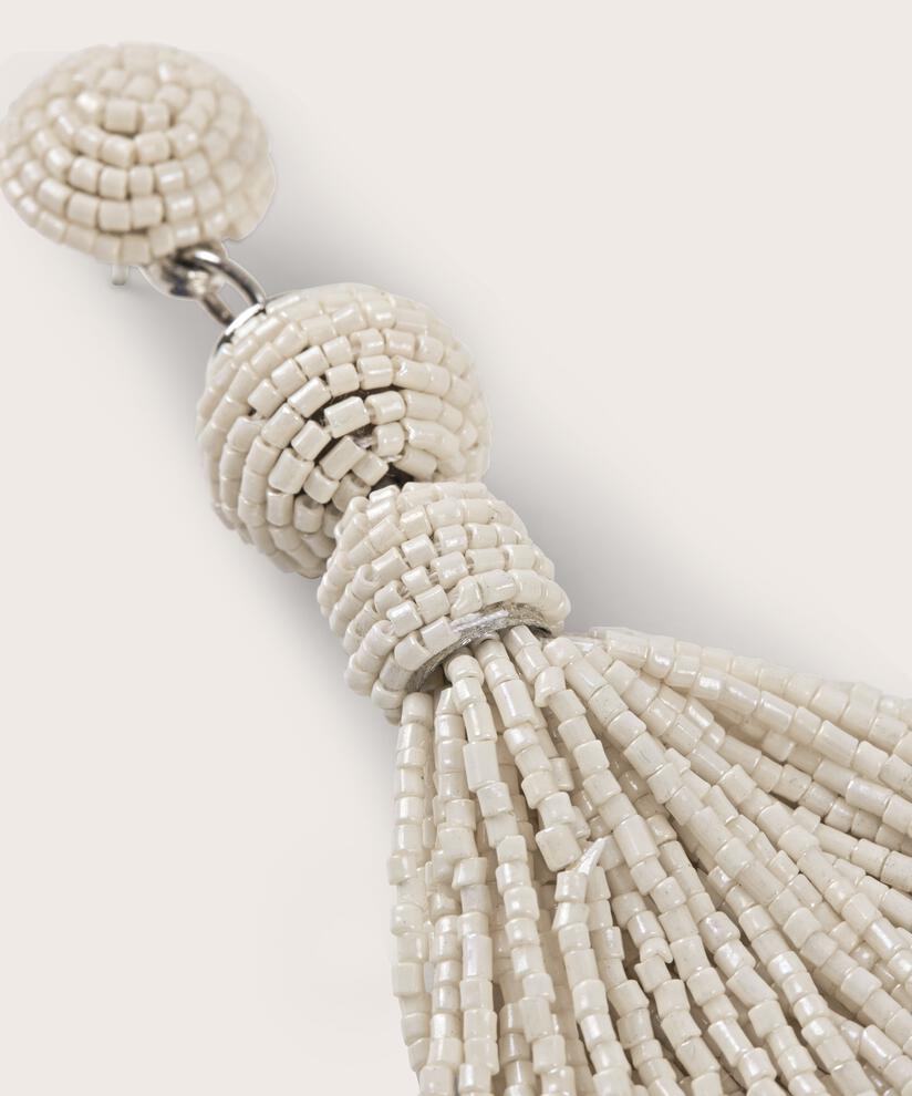 Ohrringe mit Glasperlen, Whitecap