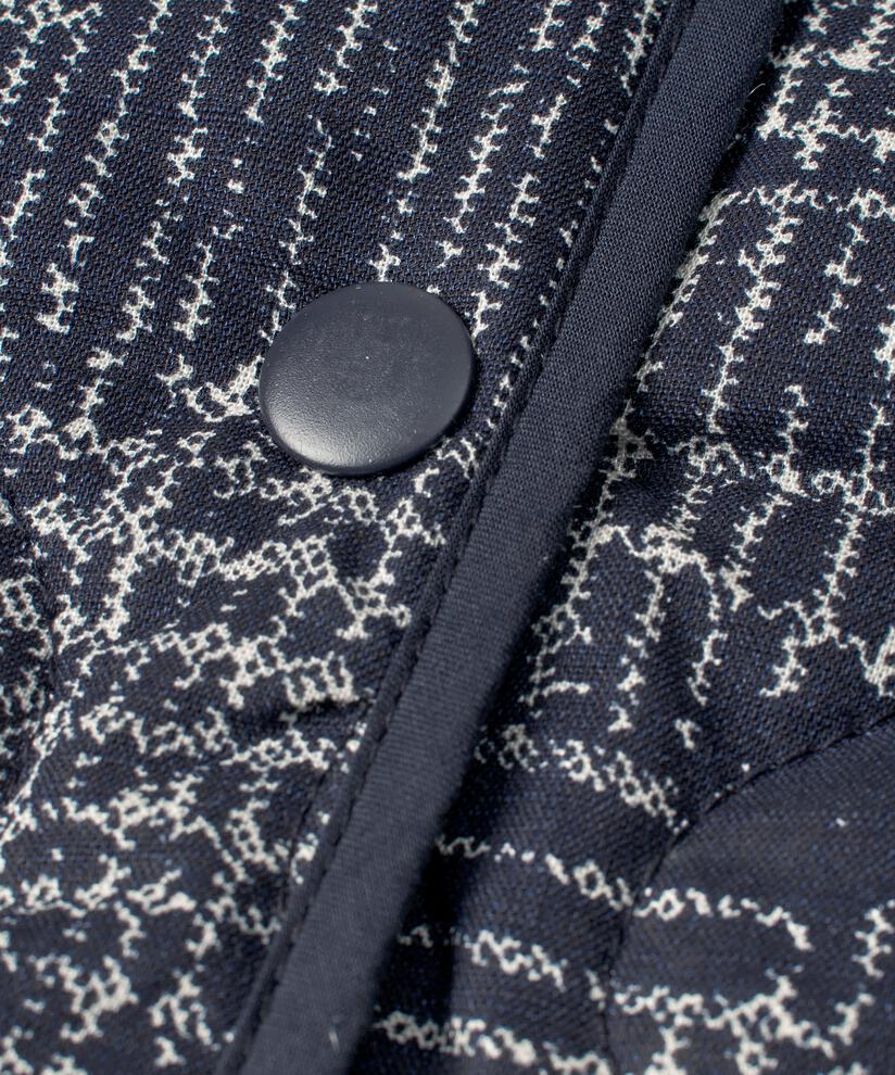 dünne Steppjacke mit Druckknöpfen, Navy Blazer