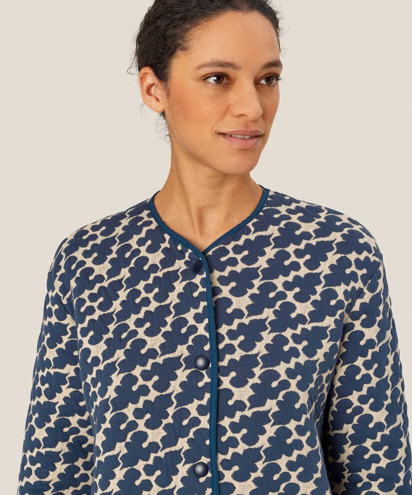 leichte Jacke mit Druckknöpfen und Eingrifftaschen, Mood Indigo