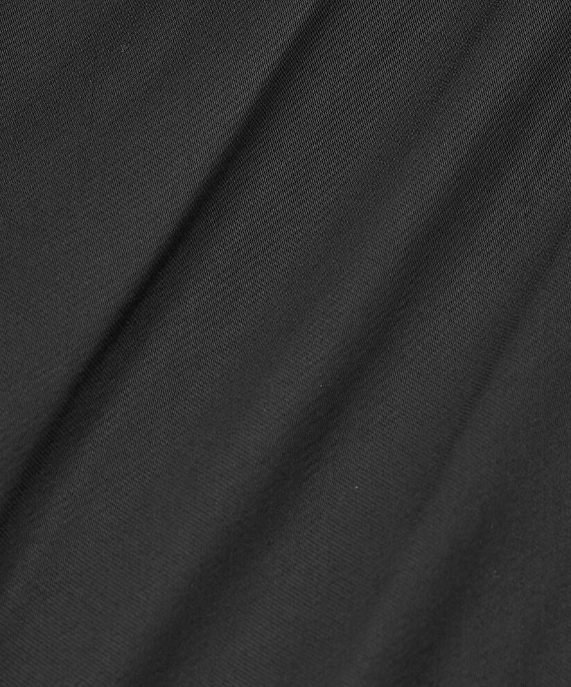 Kleid aus Viskosesatin mit tiefem Ausschnitt, Black