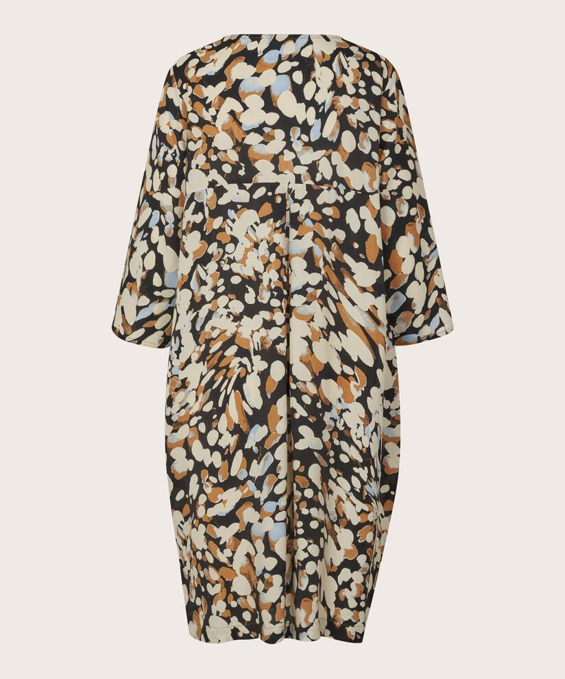 Kleid Mit V-ausschnitt Und Taschen, Chipmunk