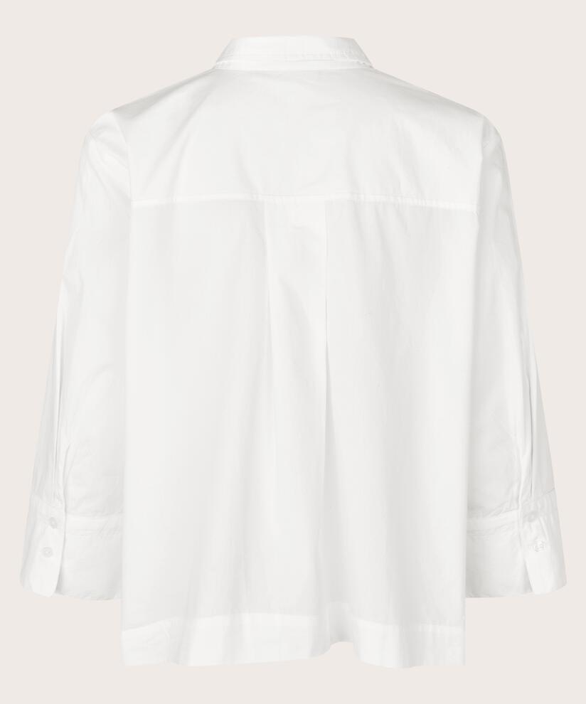 Hemd mit verziertem Knopfverschluss, White