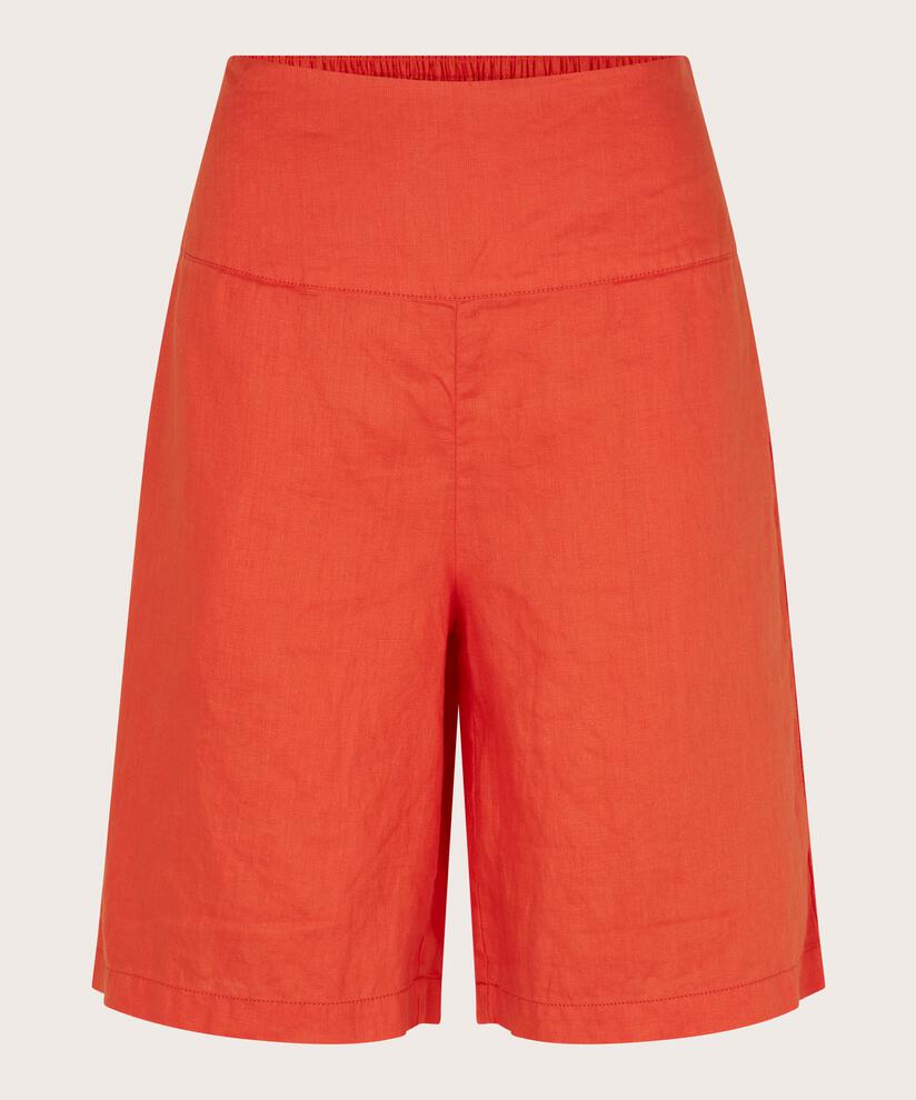 Leinenshorts Mit Gesmoktem Gummizug Hinten, Tigerlily