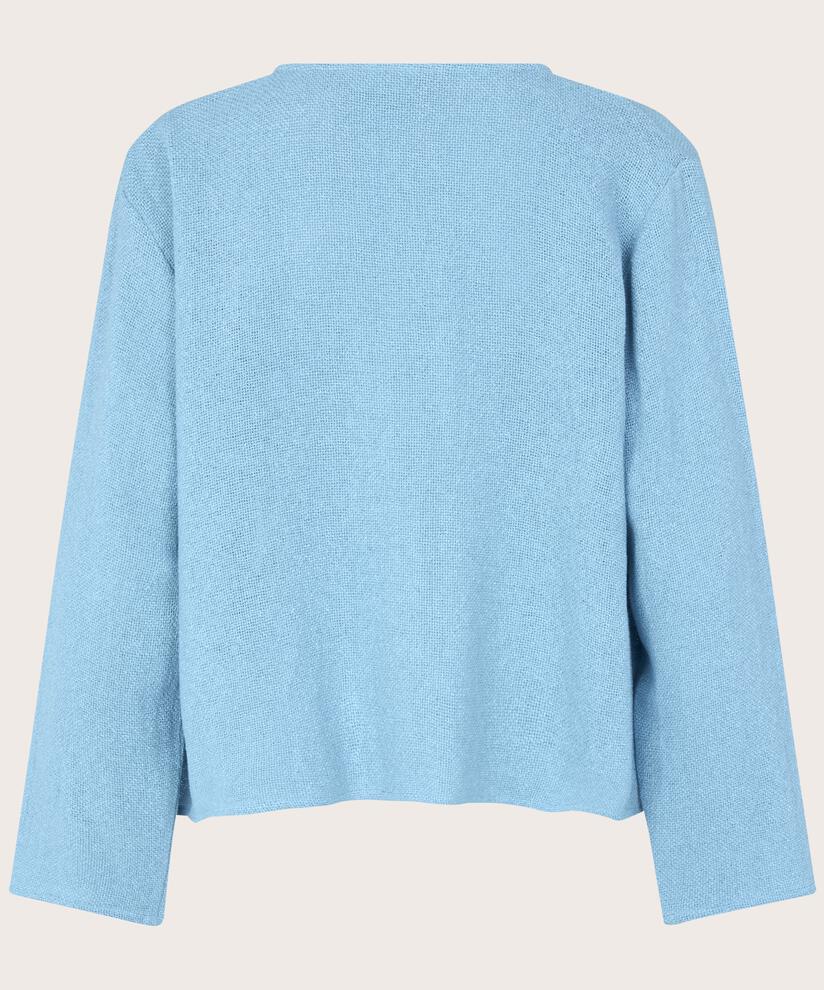 Kurze Jacke Aus Bouclé, Powder Blue