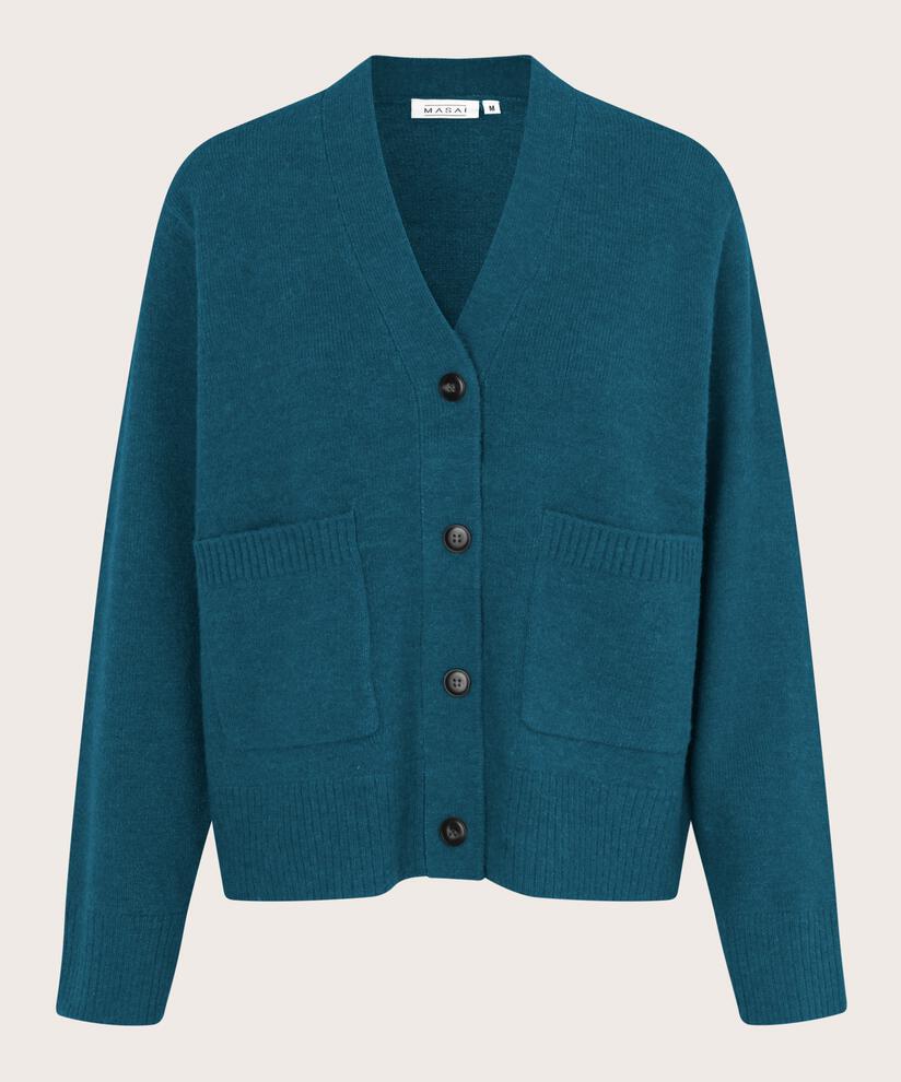 klassischer Cardigan aus Wollmischung, Reflect Pond