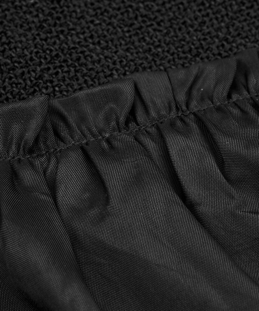 Bouclé-Jacke mit angenähten Enden, Black