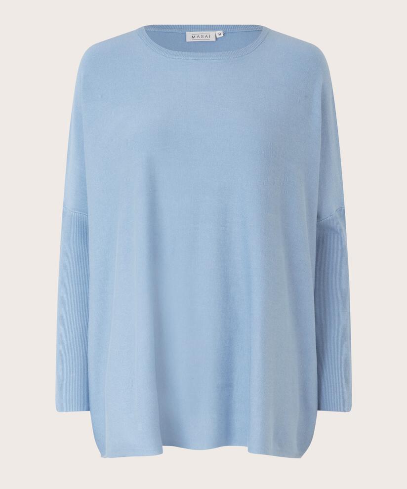 Oversize-pullover Mit Schmalen Ärmeln, Ashley Blue