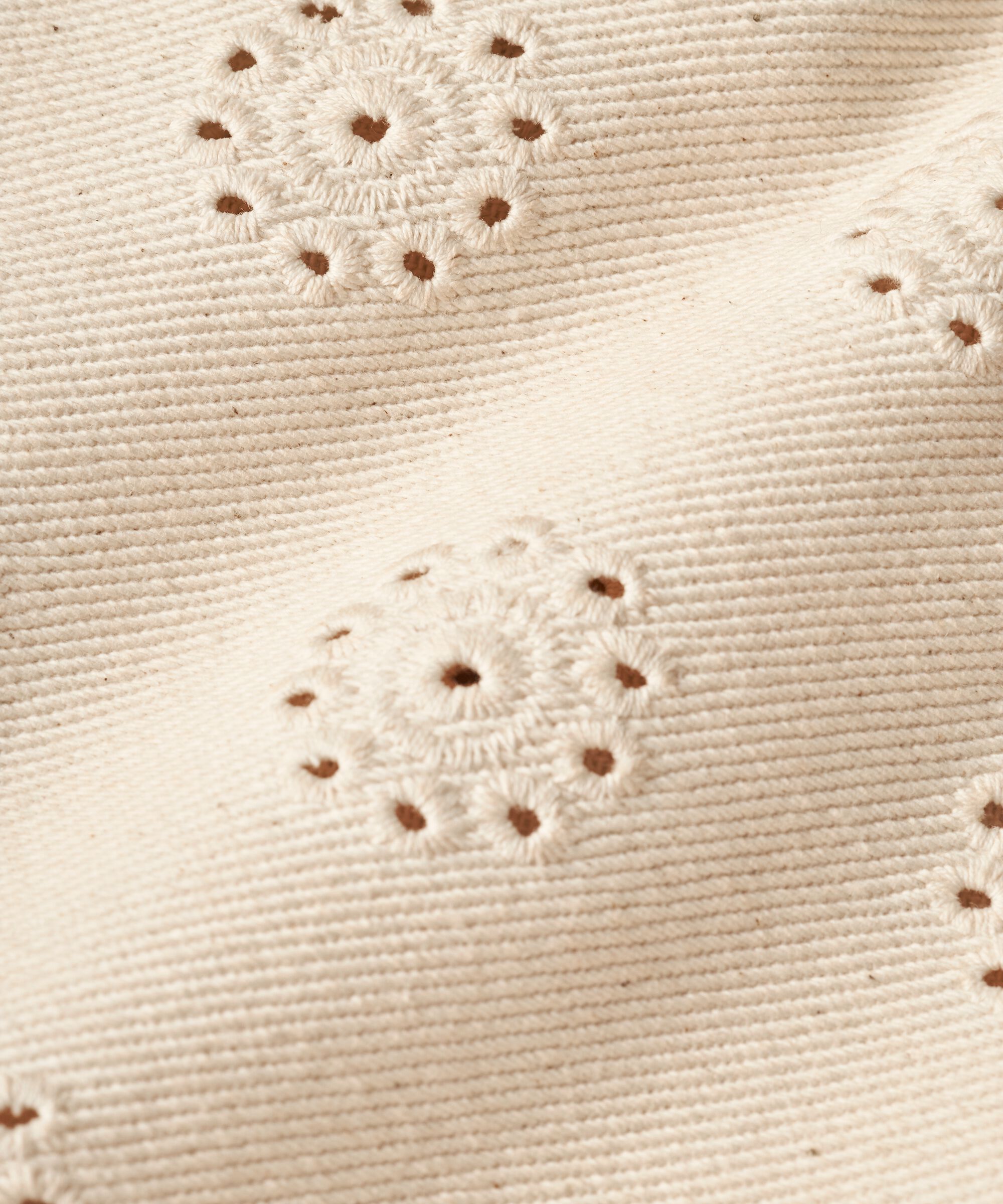 Jeansjacke mit Lochmuster, Whitecap