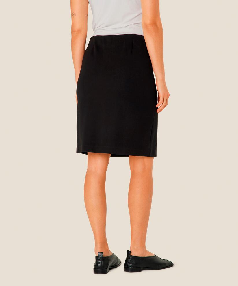 Kurzer Jerseyrock mit Stretch, Black