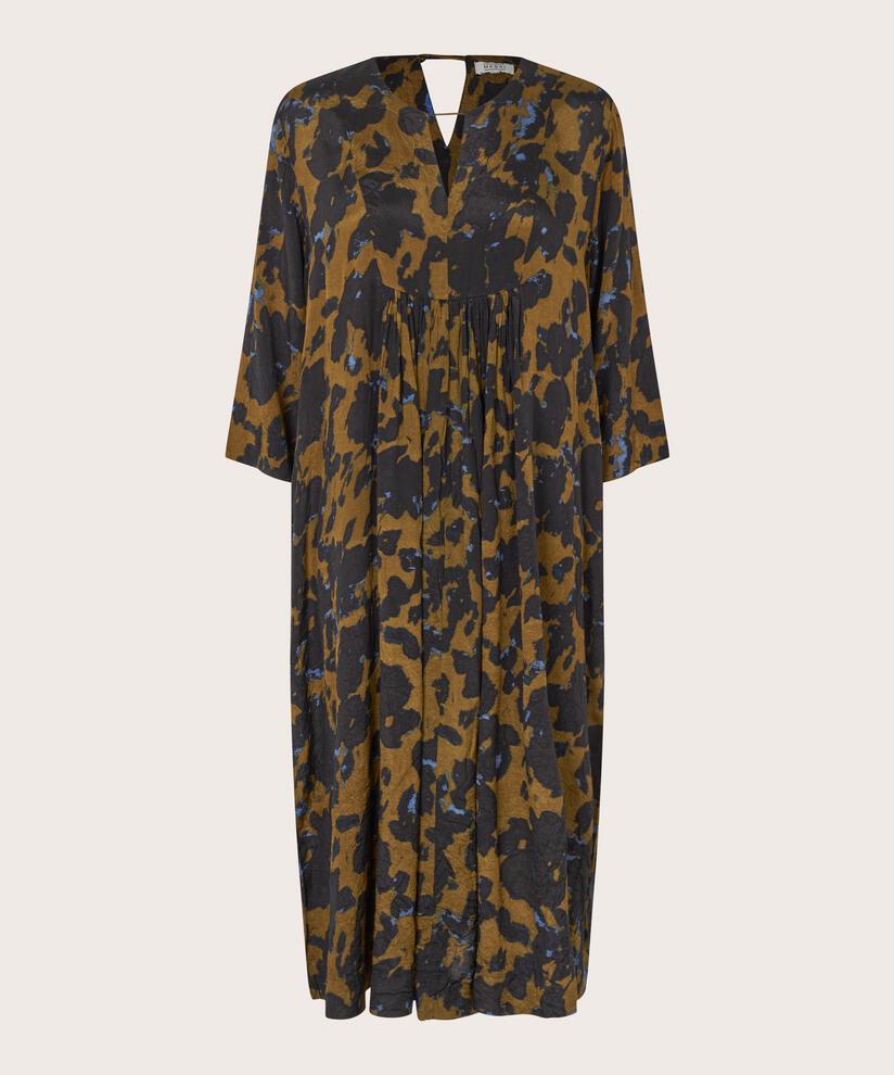 Kleid aus Viskose mit Falten und Eingrifftaschen, Breen