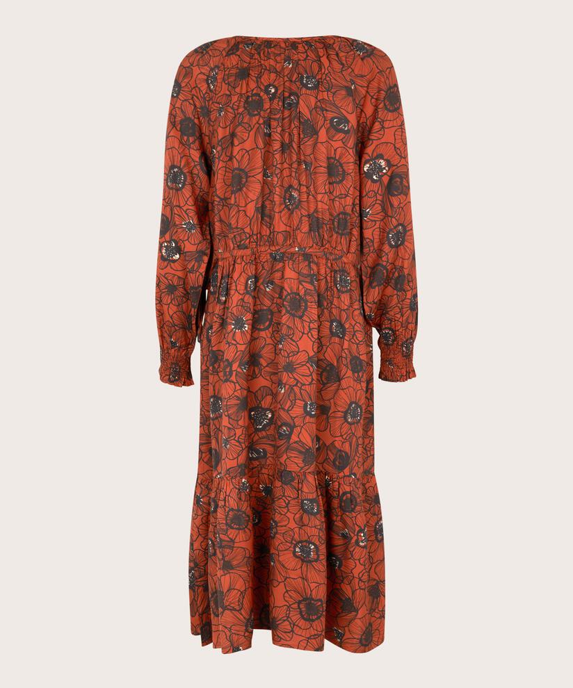 Geblümtes Viskosekleid mit Spitzendetails, Picante