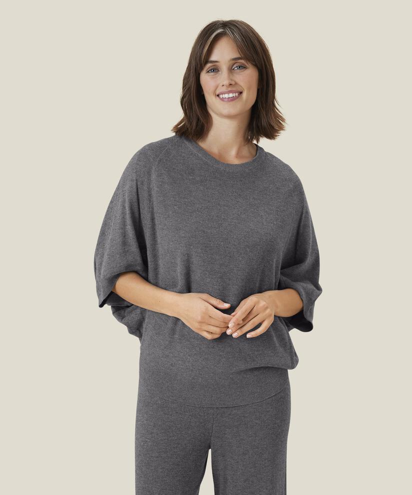 FlO SHIRT, M. Grey mel.