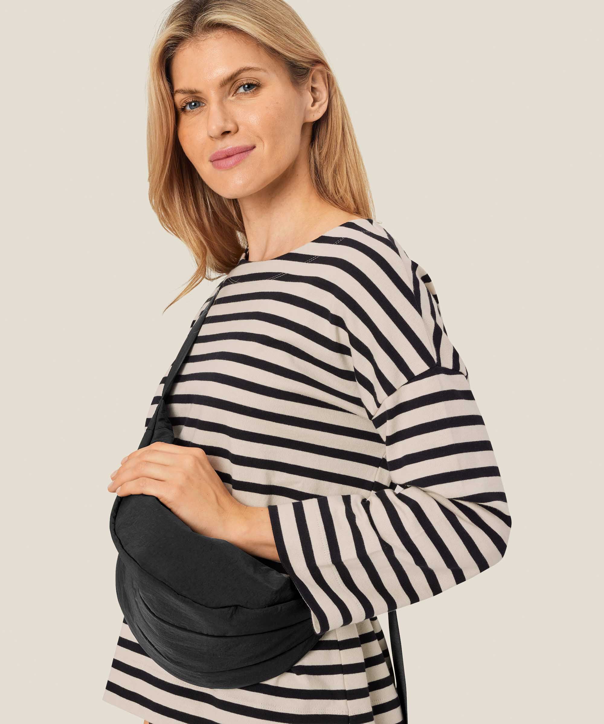 Umhängetasche mit Reißverschluss, Black