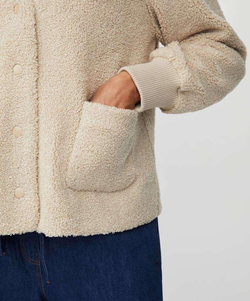 Kurze Jacke Aus Teddyfleece, Fog