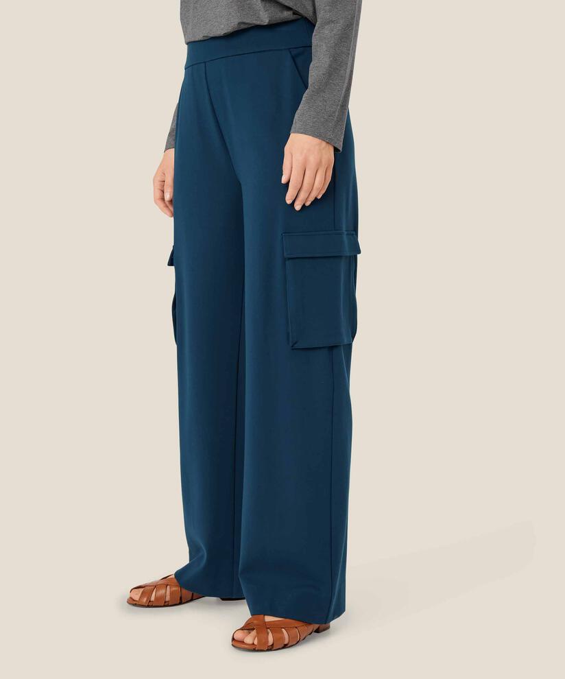 Cargohose in kräftiger Jersey-Qualität, Moonlit Ocean