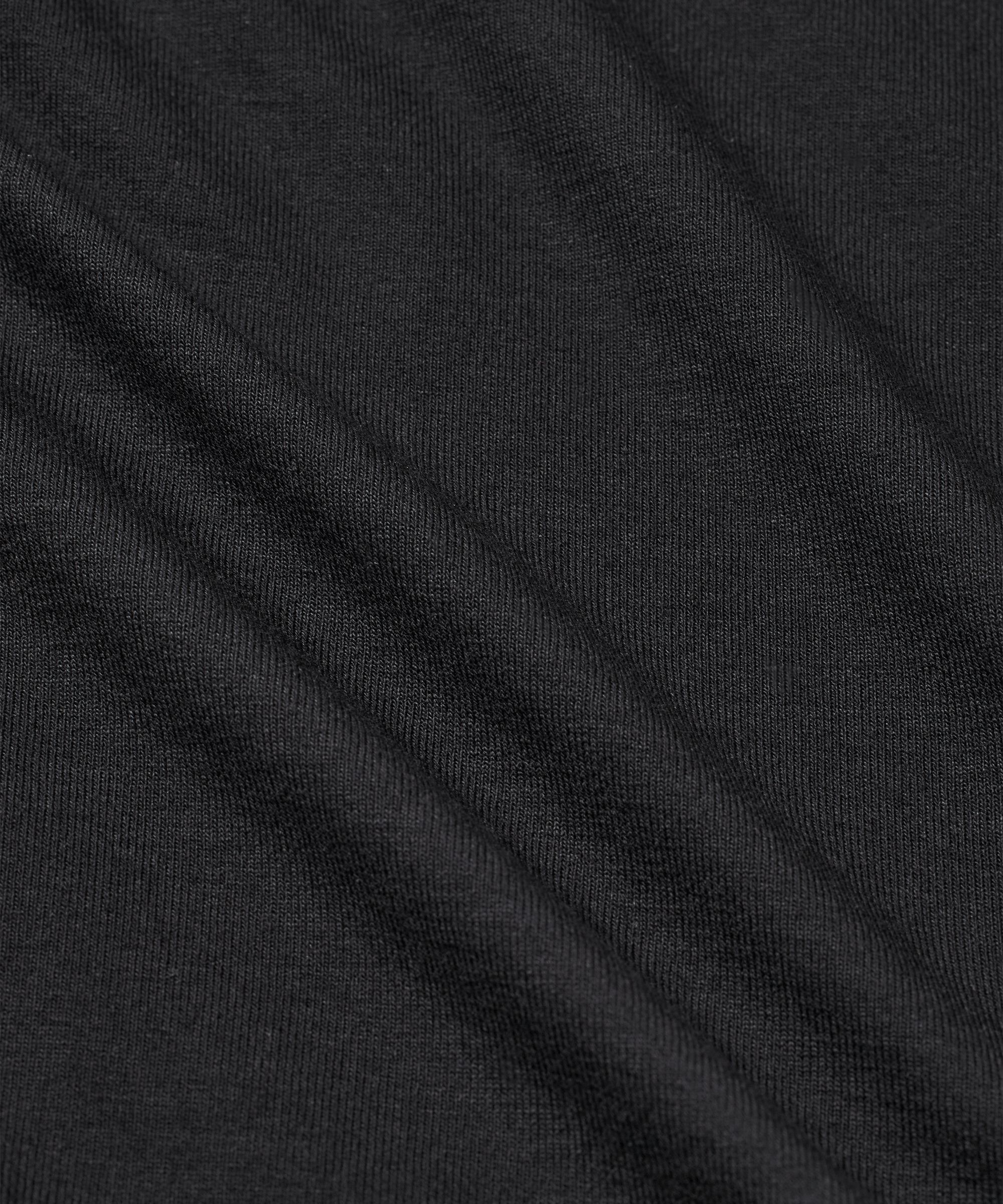 Weiches Jersey-Top mit langen Ärmeln, Black