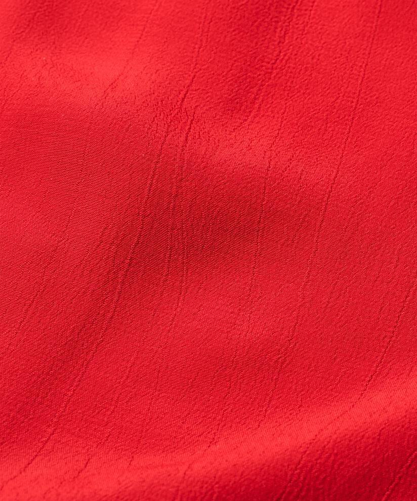 Hemdblusenkleid Aus Viskose Mit Dreiviertelärmeln, Scarlet Sage