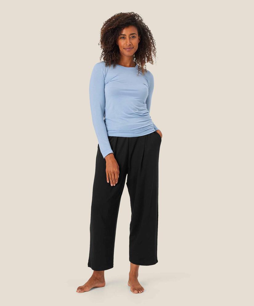 Shirt Mit Rundem Hals, Blue Fog