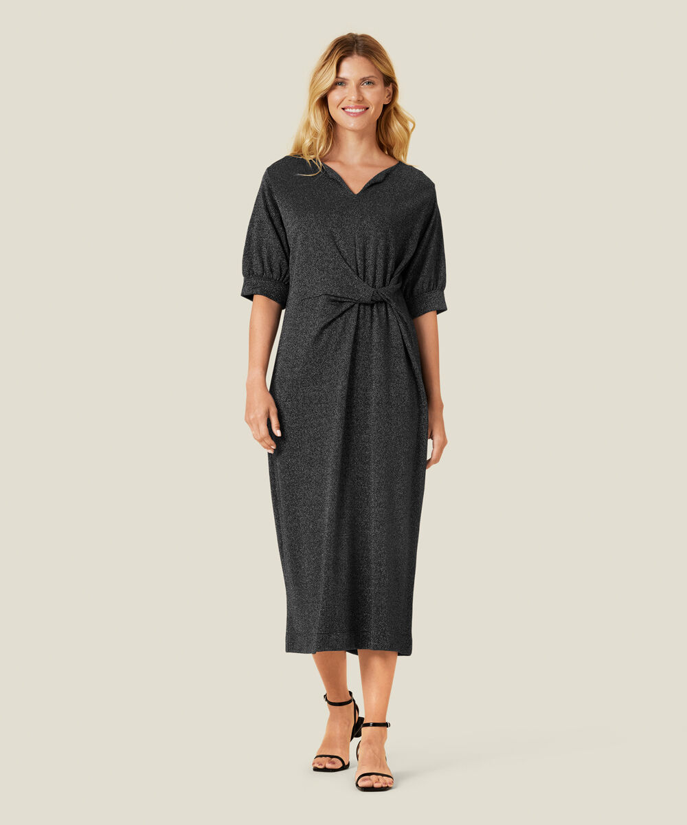 NYOMA JERSEY KLEID, Black