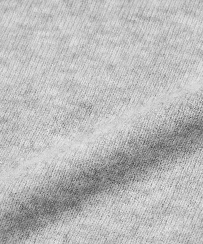 Kurzärmliger Strickpullover aus Wolle, L. Grey mel.