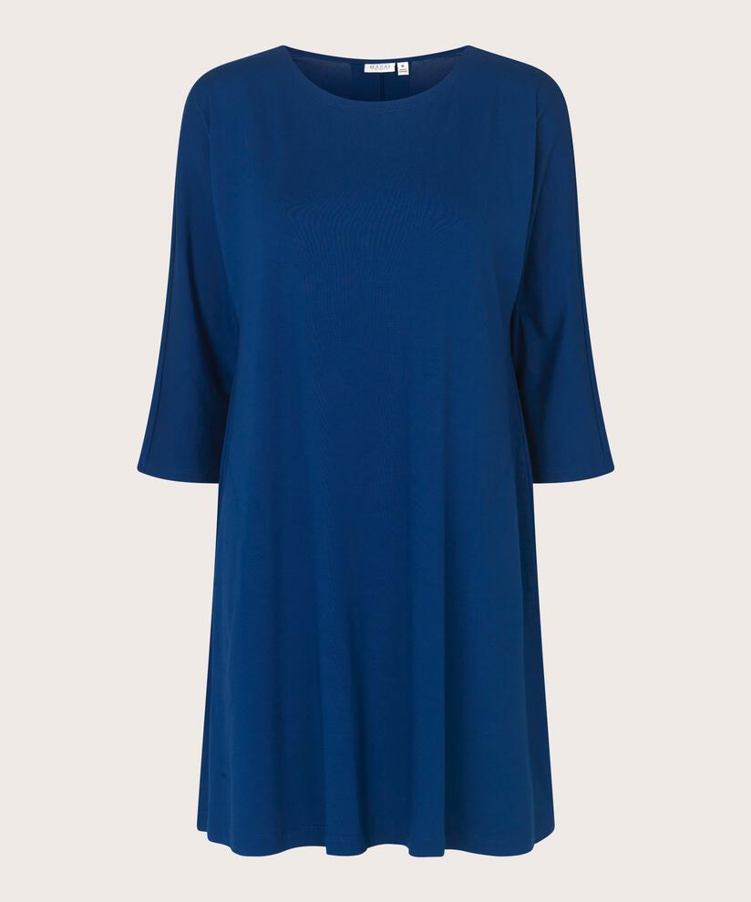 Jersey-tunika Mit Rundhals Und Eingrifftaschen, Navy Peony