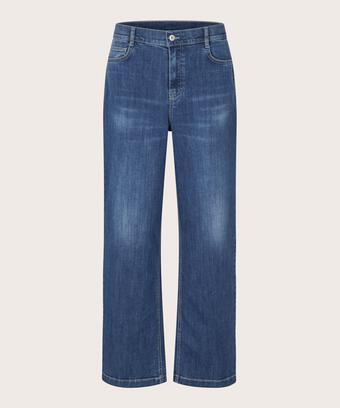 Jeans mit lockerer Passform und Stretch, Blue Denim