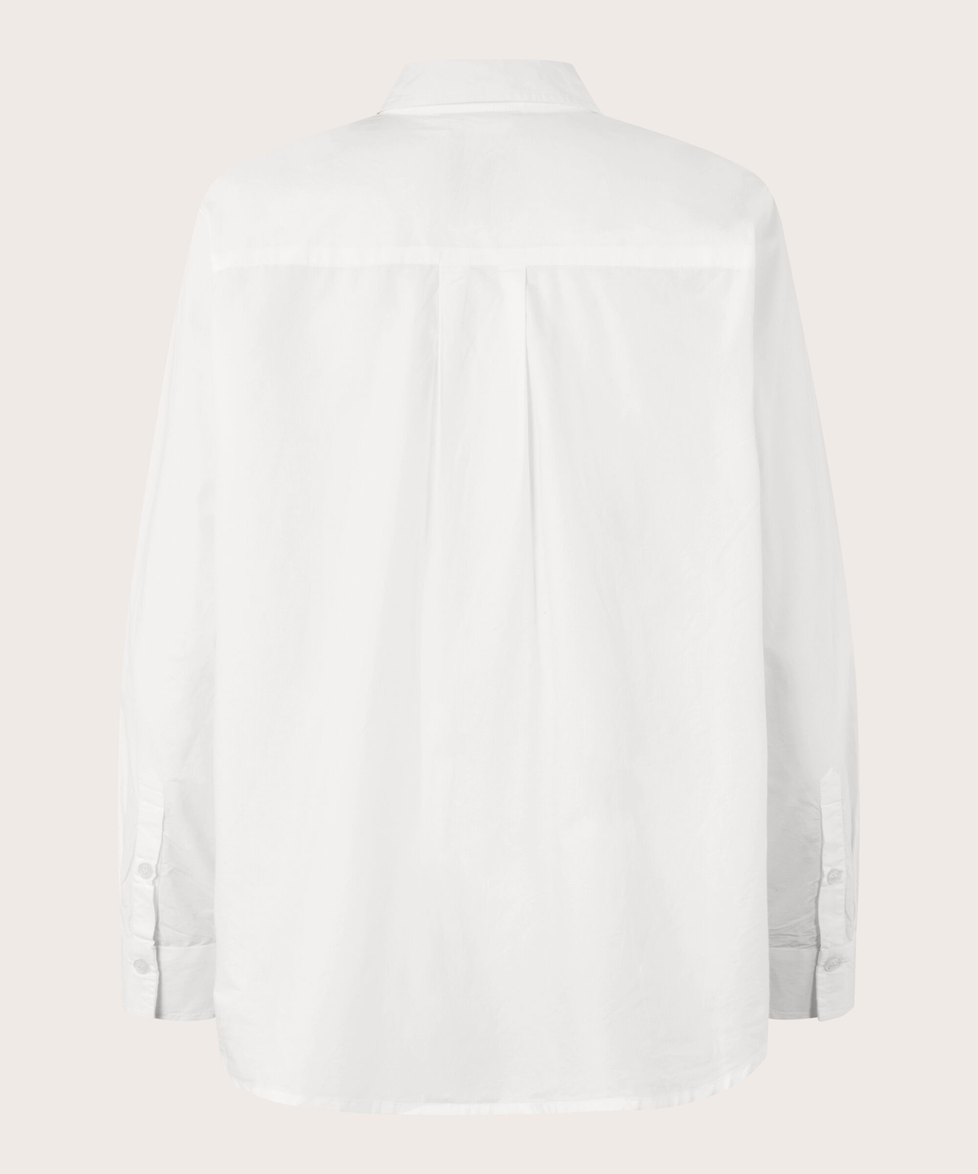 Button-down-hemdbluse Aus Baumwolle, White