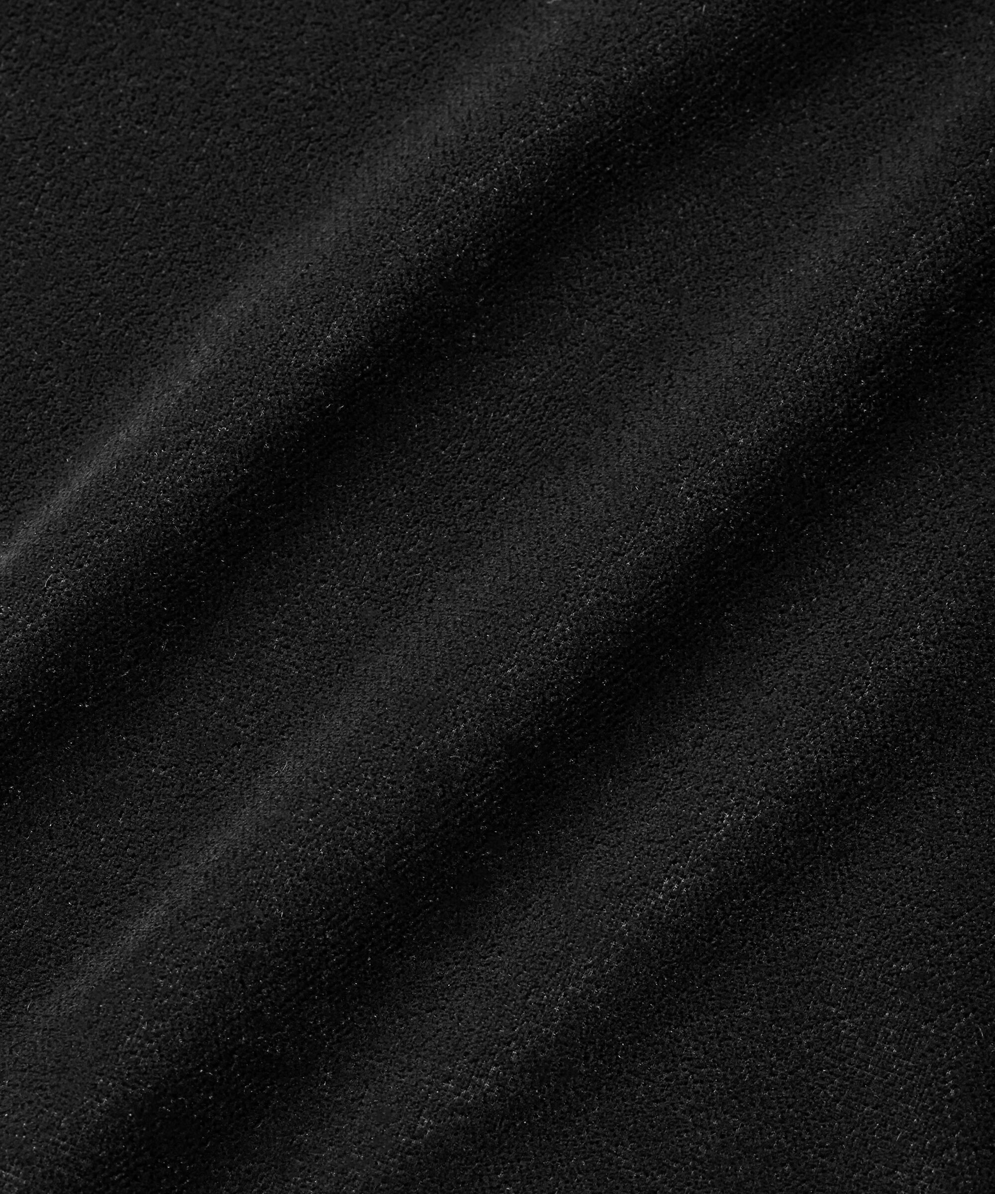 Veloursbluse mit Knopfdetail, Black