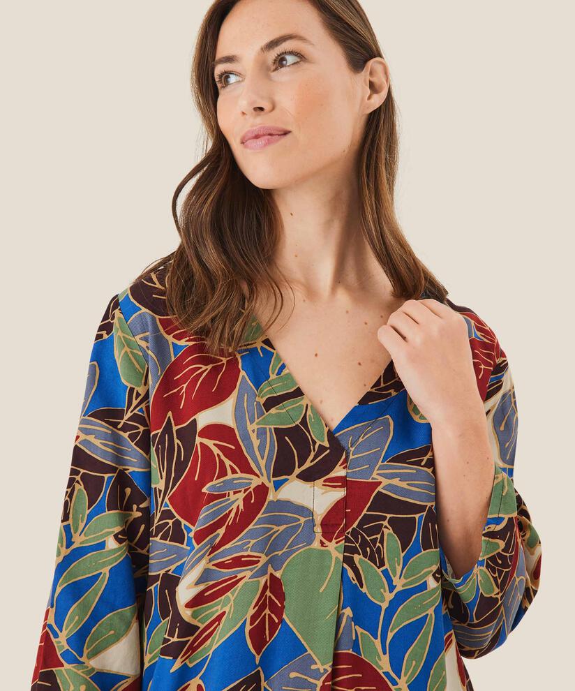 Kleid mit V-Ausschnitt und Taschen, Surf the web