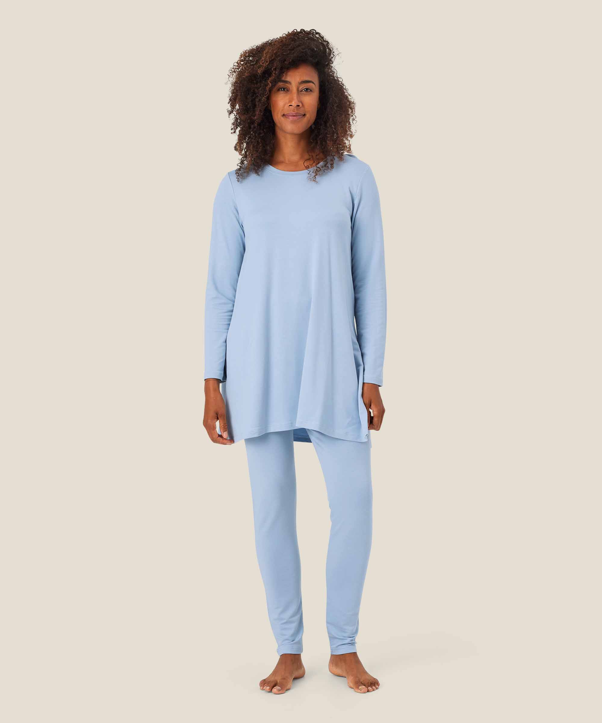 Leggings in extra weicher Jersey-Qualität, Blue Fog